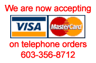Now accepting Visa and Mastercard on phone orders